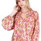 Joy Joy - Elastic Neck Peasant Blouse
