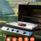 36x22 Stainless Steel Flat Top Griddle Bbq Grill Pan