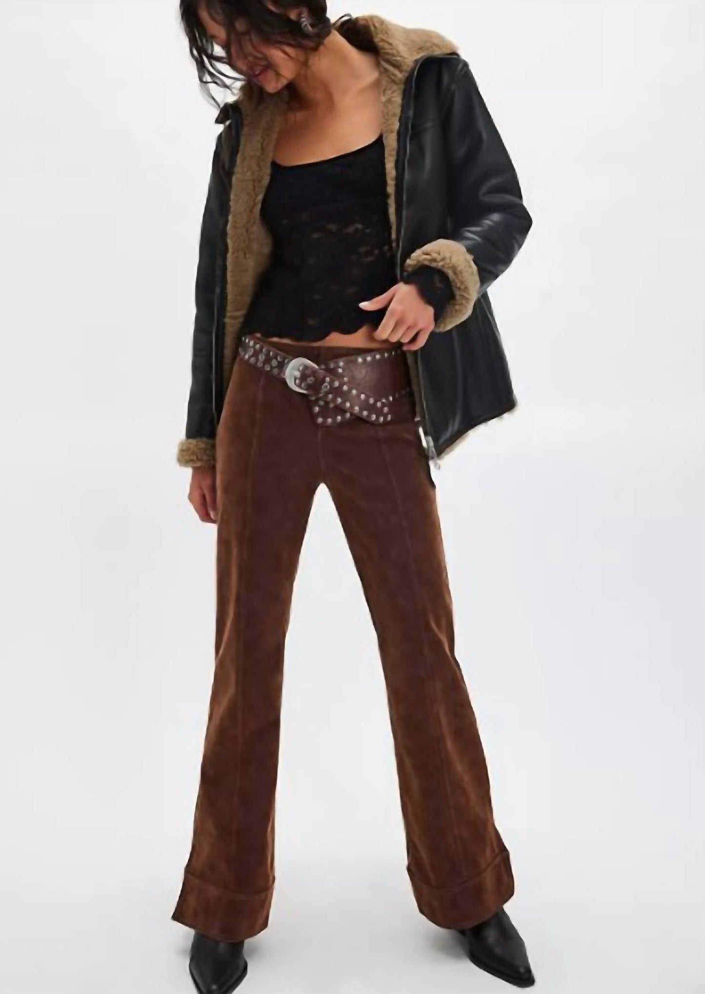 Free People - Glow Up Vegan Suede Pants