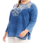 Karen Kane - Embroidered Boatneck Tunic - Plus