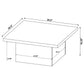 Exeter Mango Square Coffee Table