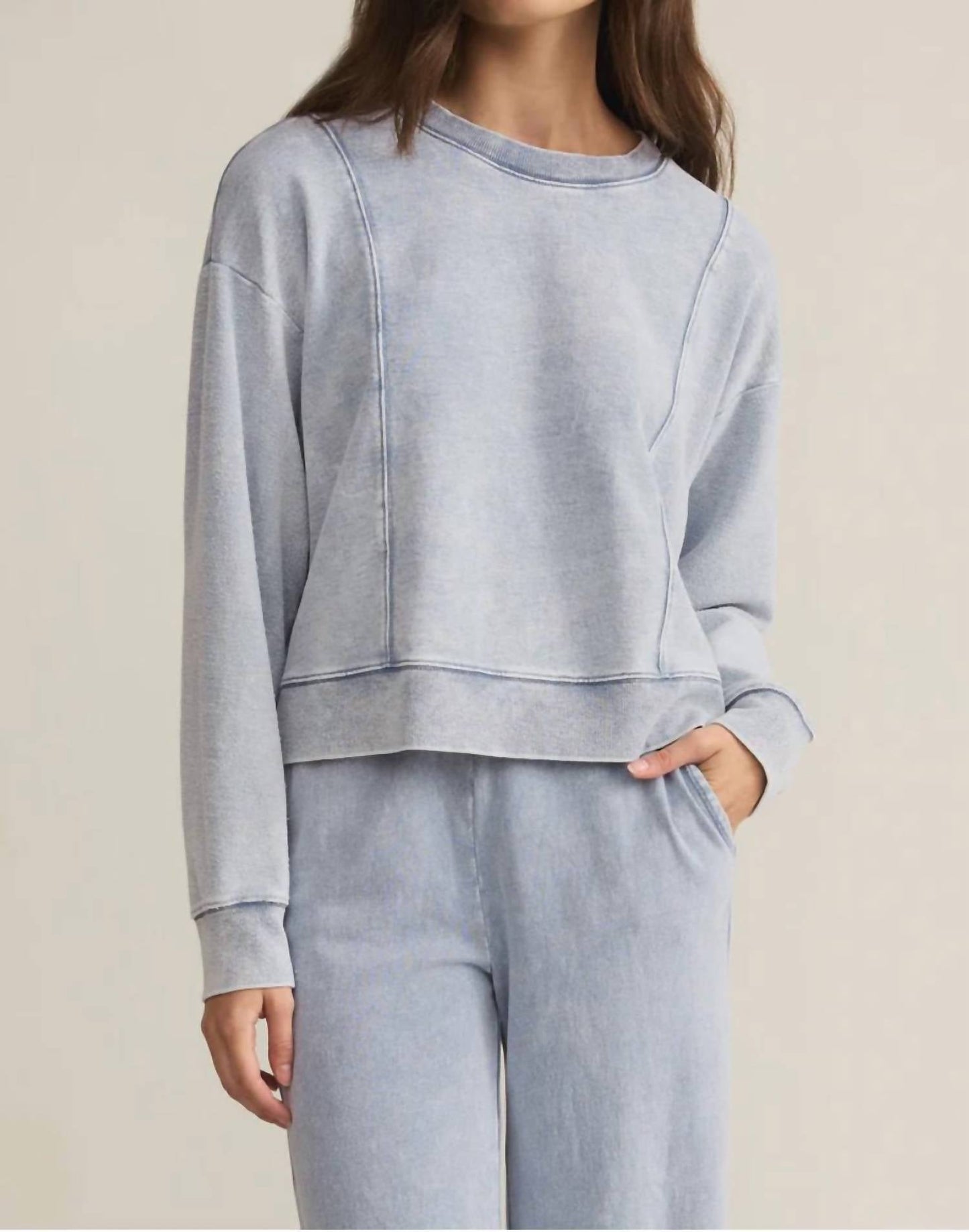 Z Supply - Lax Denim Sweatshirt