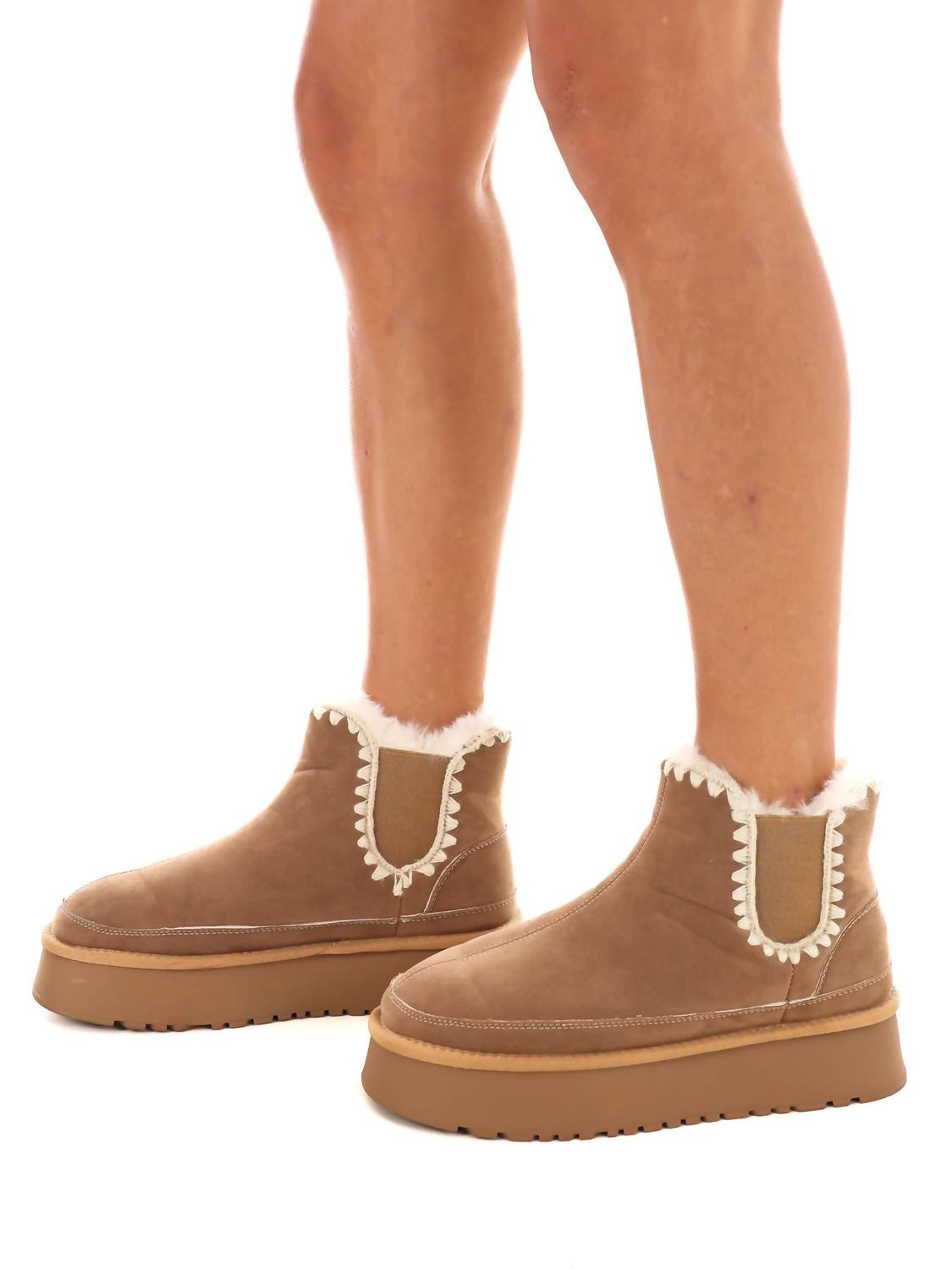 Ccocci - Women's Crochet Platform Boot
