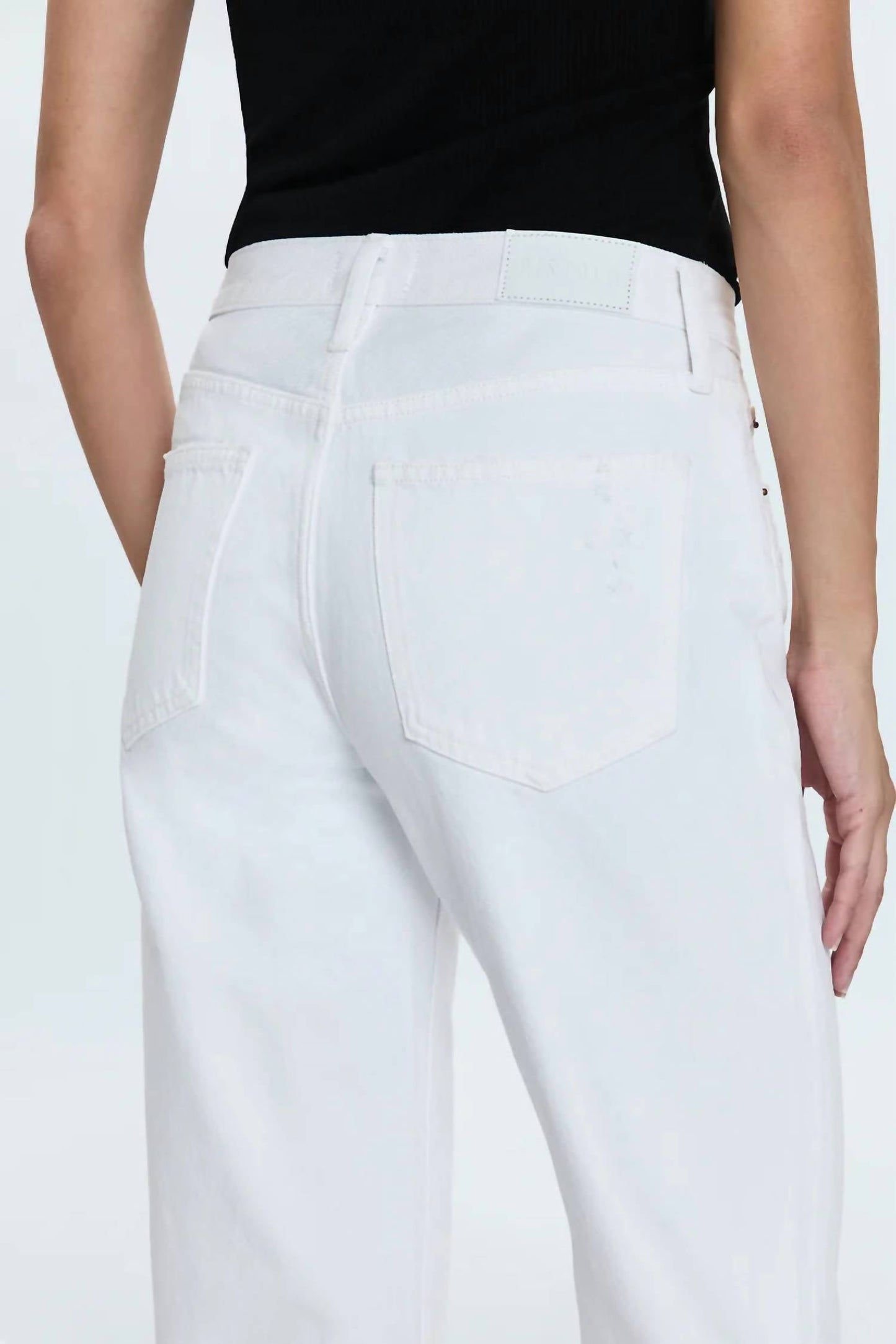Pistola - Lexi Mid Rise Bowed Straight Jeans