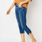 Judy Blue - Slim Fit Capri With Side Slit Jeans