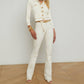 L'Agence - Ruth High Rise Straight Raw Hem Jeans