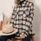 Blu Pepper - Extended Shoulder Plaid Shacket