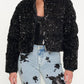 Generation Love - RHODA VELVET SEQUIN PUFFER JACKET