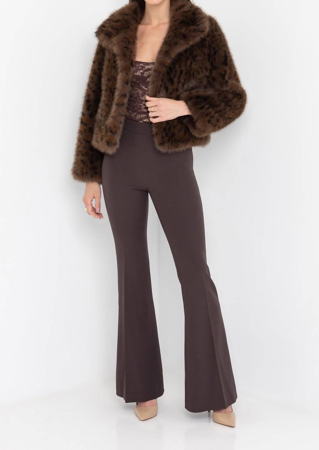 Generation Love - Lexy Leopard Faux Fur Jacket