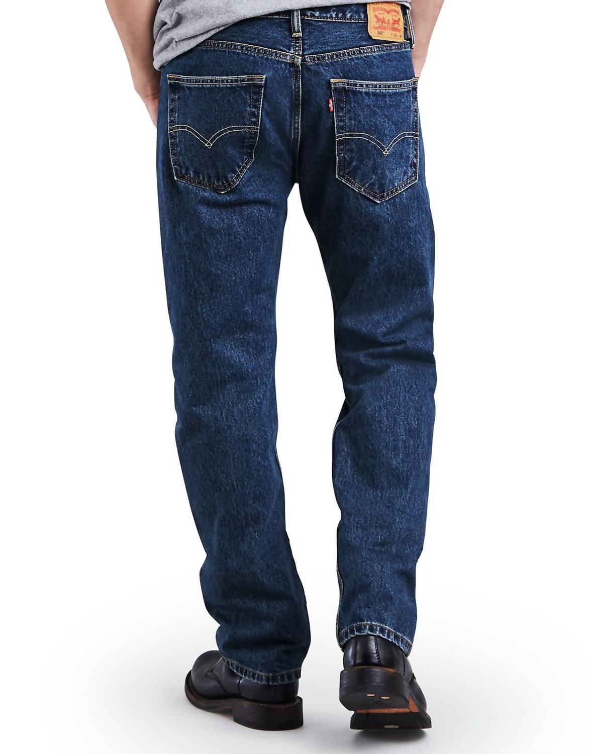 Levi'S - 505 Mid Rise Regular Fit Straight Leg Jeans