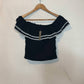 J.Crew - Off-the-shoulder Ruffle Top In Stretch Cotton Blend