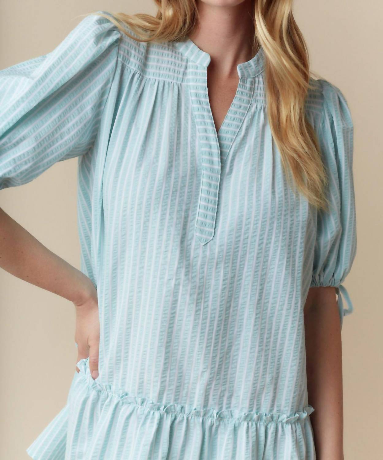 Fantastic Fawn - Palm Springs Striped Dress