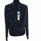 Aqua - Women's Turtleneck Cashmere Stars Sweater