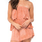 Blue Life - Marion Tiered Off The Shoulder Romper