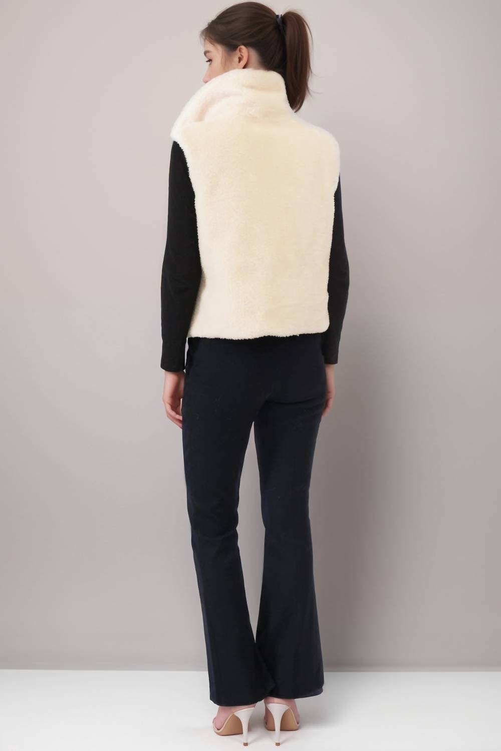 Belle Fare - Lodi Faux Shearling Reversible Vest