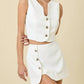 Day + Moon - Wesley Cutout Button Down Vest