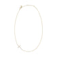 Eklexic - Women's Horizontal Cubic Zirconia Cross Necklace