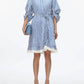3.1 Phillip Lim - Striped Chiffon Cascade Shirt Dress