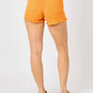 Judy Blue - Mid Rise Frayed Hem Denim Shorts
