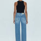 Pistola - Cassie Crop Super High Rise Straight Jeans