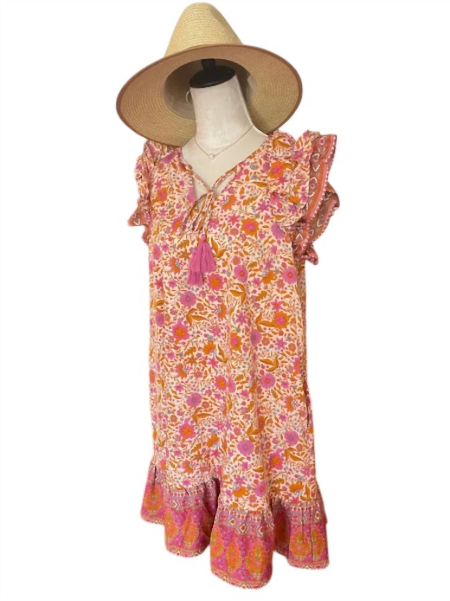 Doe And Rae - Sunset Boho Mini Dress