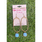 Mys Wholesale - Women's Pave Hexagon Drop Earrings