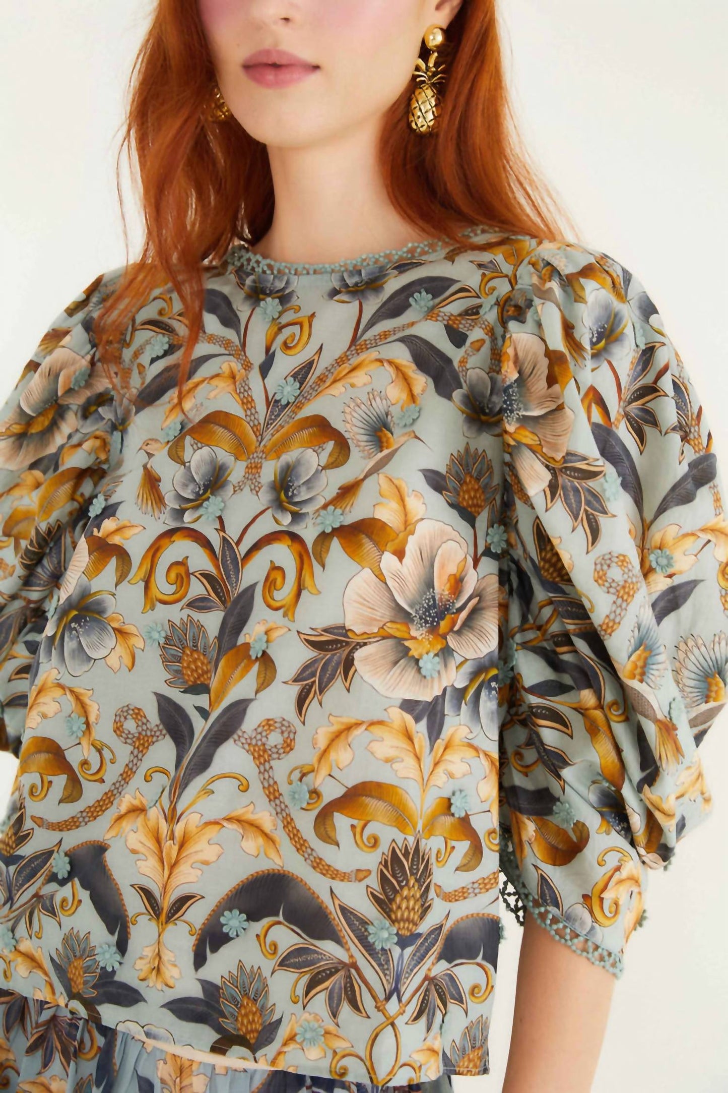 Farm Rio - Snake Garden Blouse