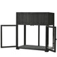 TOPMAX Patio Mini Wood Cold Frame Greenhouse with Wheels