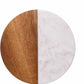 Creative Gifts International - Marble and Acacia Wood Round Coasters - Set Of 4