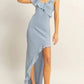 Trendsi - Hyfve Chiffon Ruffle Trim Midi Dress