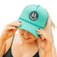 2Flyco - Glam Grin Ponytail Mesh Trucker Hat