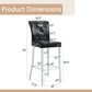 Bar Chairs & Crystal Clasp Design (Set of 2)