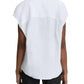 Vince - CAP SLEEVE BUTTON DOWN BLOUSE