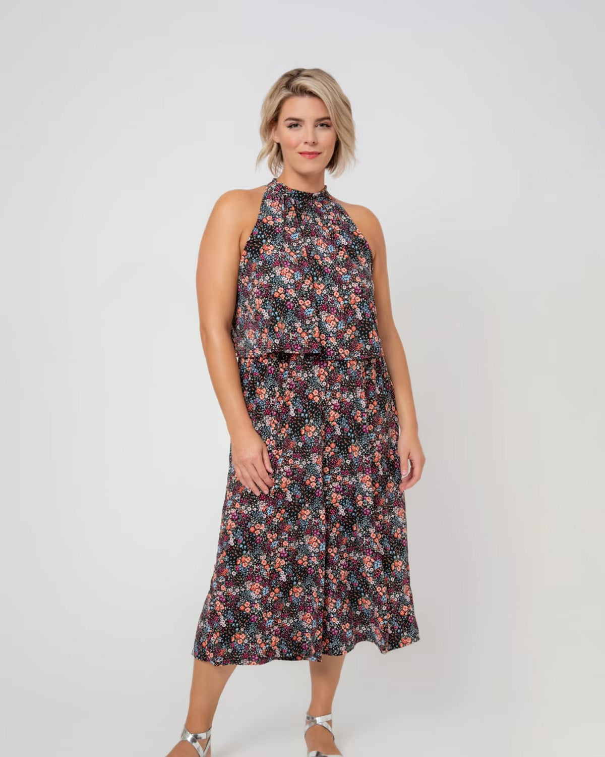 Leota Women's Skyler Cropped Jumpsuit Black Size 3X