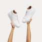 Fitflop - Women's Rally High Top Lace-up Leather Sneaker With Zipper