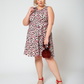 Leota Women's Calista Animal Print Dress Pink Size 3X
