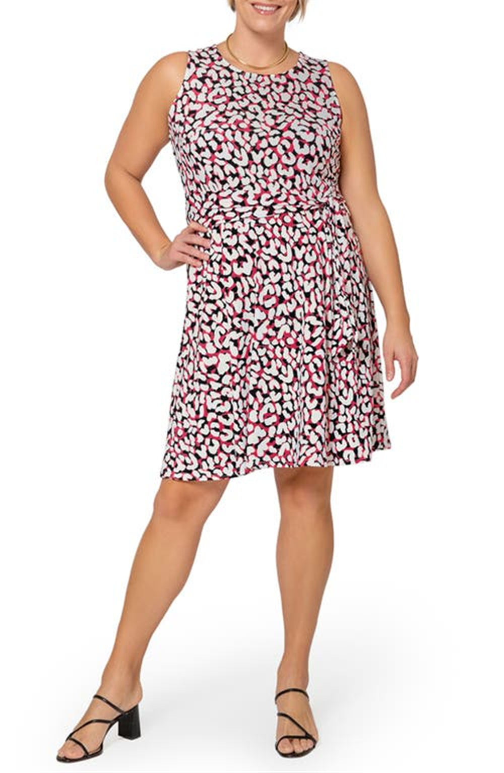 Leota Women's Calista Sleeveless Fit And Flare Dress White
