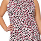Leota Women's Calista Animal Print Dress Pink Size 3X
