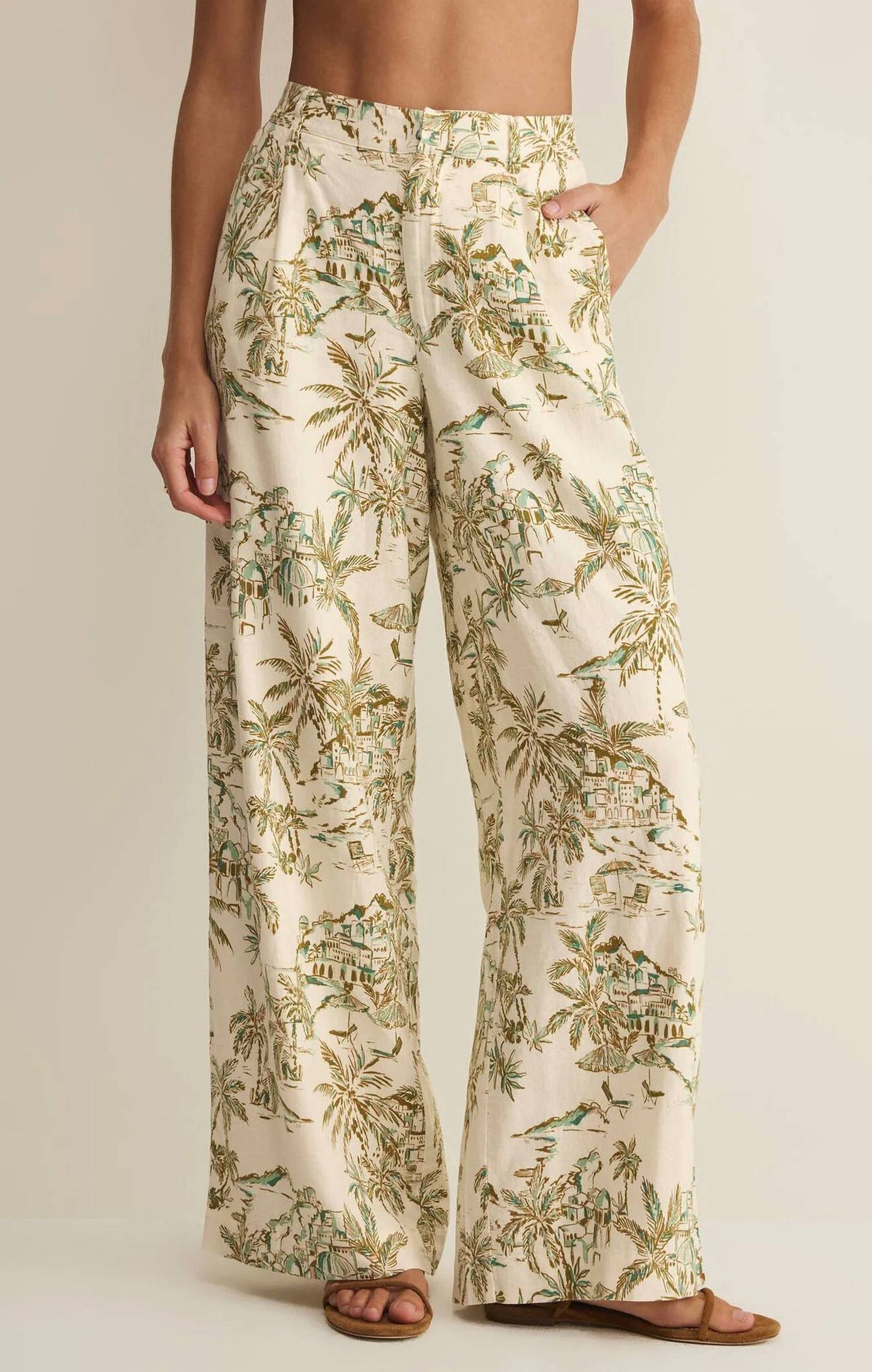 Z Supply - Overlook Tiki Tide Linen Pant