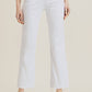 Risen - High Rise Raw Hem Straight Leg Jeans