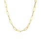 14K Yellow Gold Wide Paperclip Chain (3.3mm)