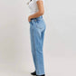 Judy Blue - Tummy Control Vintage Wash Straight Leg Jeans - Petite