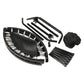 HolaHatha 40" Mini Trampoline Fitness Rebounder with Adjustable Handle, Black