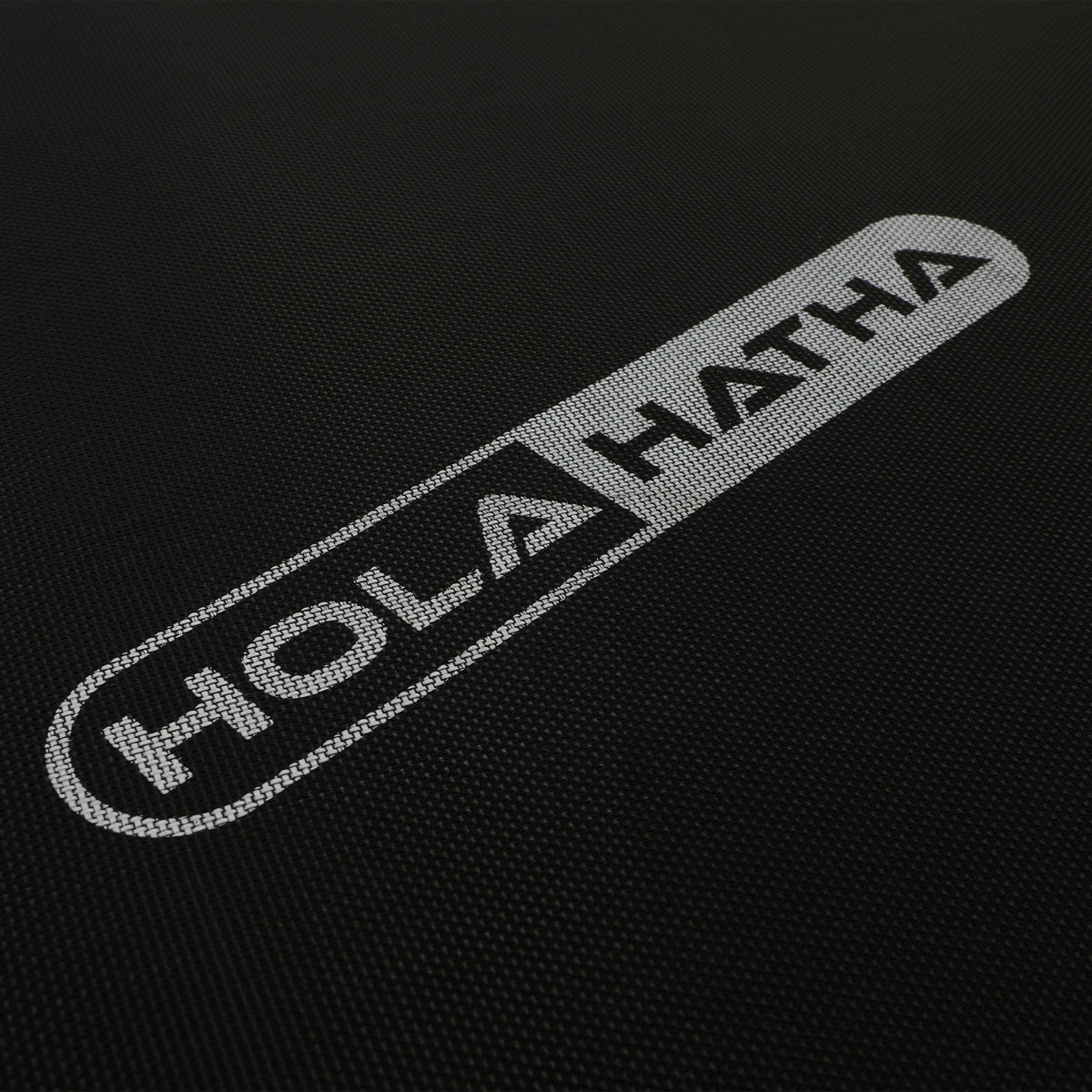 HolaHatha 48 Inch Foldable Mini Fitness Trampoline with Adjustable Handle, Black