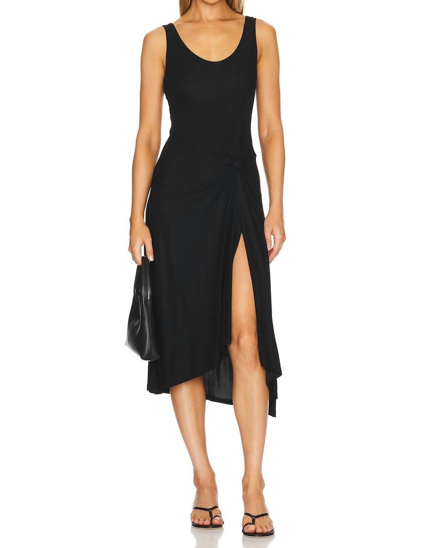Enza Costa - Draped Knot Midi Dress