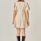 2.7 August Apparel - Lindsey Button Up Mini Dress