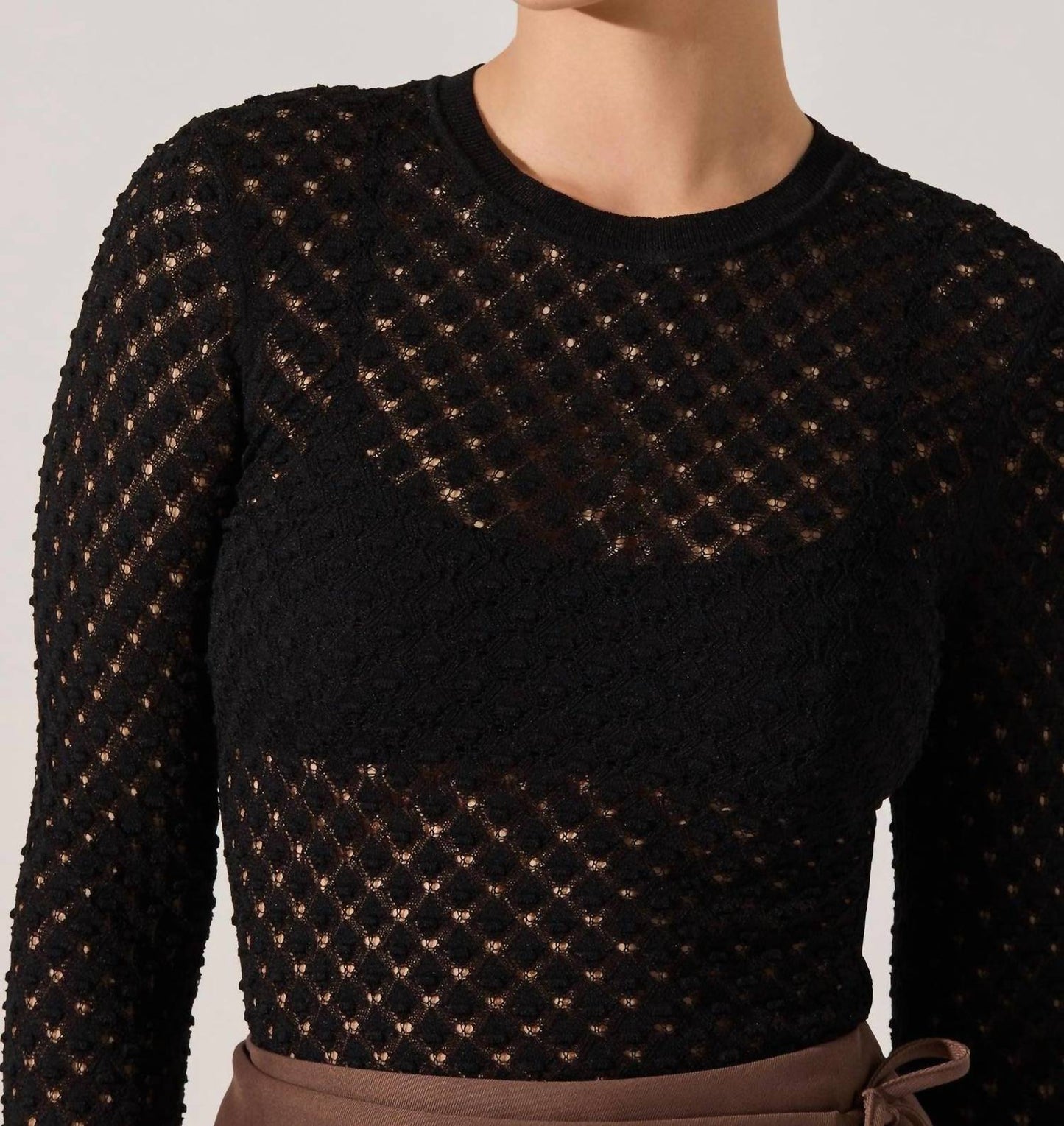 Astr - Dex Textured Sweater Top