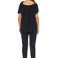 Joseph Ribkoff - Animal Print Velvet Jumpsuit