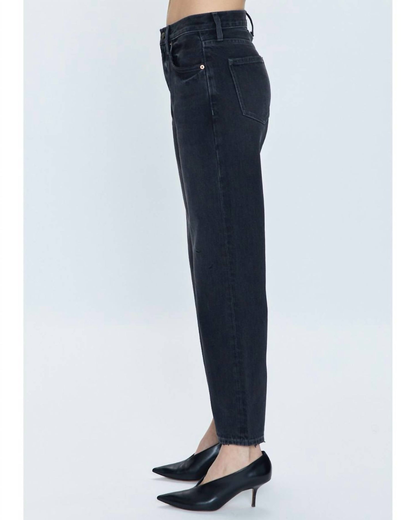 Pistola - Lexi Mid Rise Bowed Straight Jeans