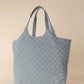 Care Tucker - Maxi Quilted Denim Tote Bag
